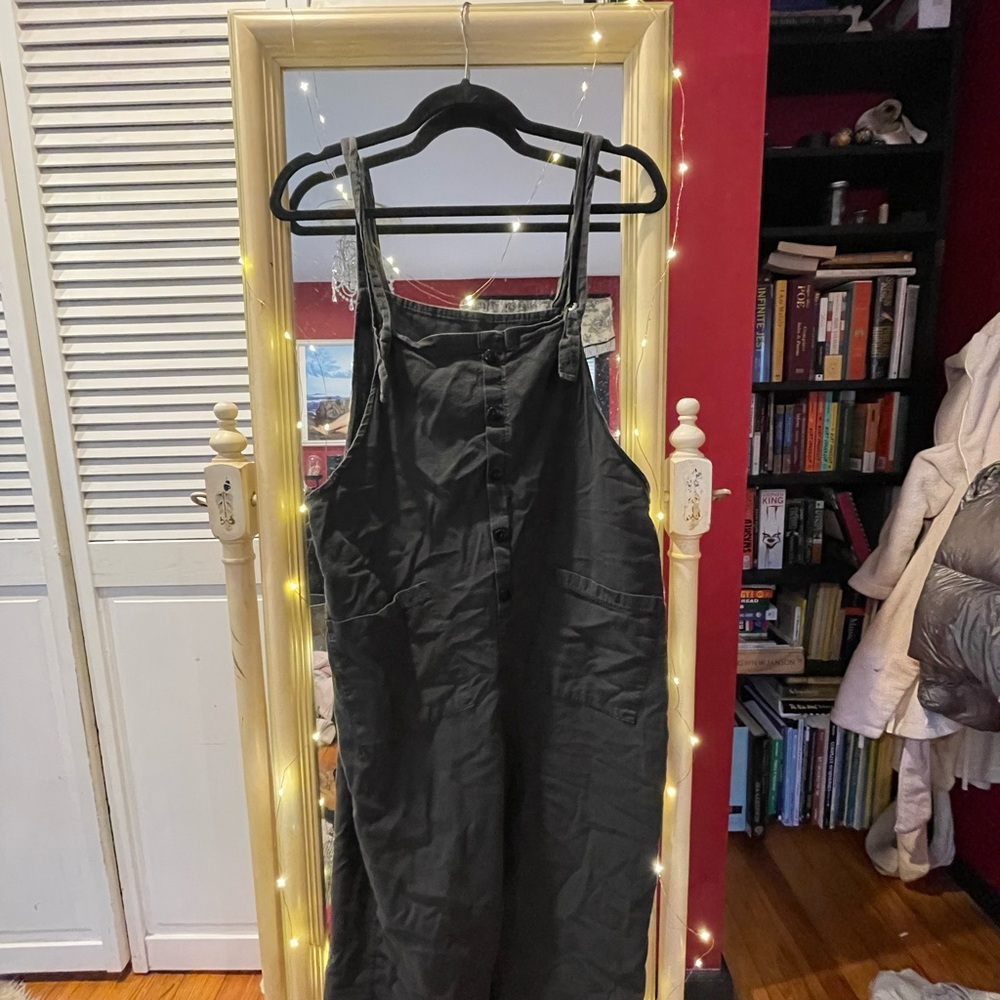 Women's Black Overalls